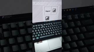 Signal symbol in ms word | #learning #computer #word #asmr #symbols