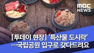 [투데이 현장] '특산물 도시락'…국립공원 입구로 갖다드려요 (2019.03.28/뉴스투데이/MBC)