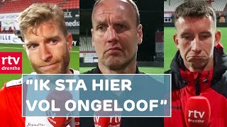 FC Emmen degradeert | Reacties De Leeuw, Lukkien & Bijl | RTV Drenthe
