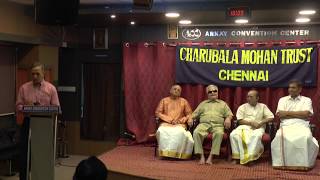 Charubala Mohan Trust -Award presentation-Dr. K Vageesh Vocal