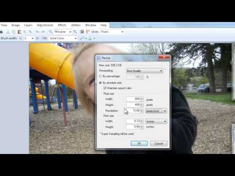 Resizing Images with Paint.Net Resizing Images with Paint.Net