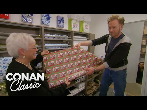 Conan Learns to Wrap Holiday Gifts CONAN on TBS