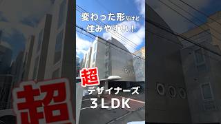 【ファスト内見】変わった間取りだけど住みやすい超デザイナーズ3LDK！ #札幌 #賃貸 #不動産 #北海道 #物件 #エフズライフ #ホームメイト #shorts