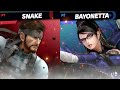 wavedash 2023 ac snake vs. lima bayonetta smash ultimate ssbu