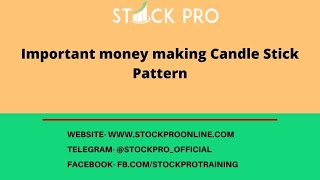 StockPro |Important money making Candle Stick Patterns