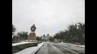 First Snow of 2025 in Dallas, TX