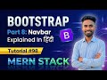 Bootstrap Navbar Tutorial in Hindi | Responsive Navbar Using Bootstrap 5 | MERN Stack #98