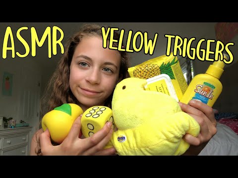 Asmr Yellow Triggers Color Trigger Seriesёяты Youtube