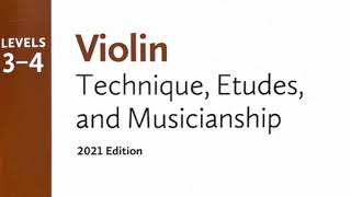 The Rare Red Aurora - Carmen Braden - Violin 2021 Level 3 Technique, Etudes \u0026 Musicianship