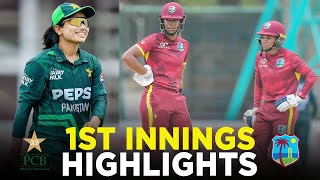 1st Innings Highlights | Pakistan Women vs West Indies Women | 1st ODI 2024 | PCB | M2F2A
