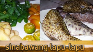 fish soup recipe |sinabawang lapu-lapu | @therealvillagecooking #seafoodcooking #souprecipe