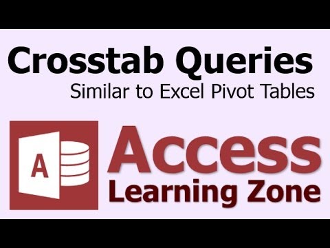 Crosstab Queries in Microsoft Access - Similar to Pivot Tables in Excel Crosstab Queries in Microsoft Access - Similar to Pivot Tables in Excel