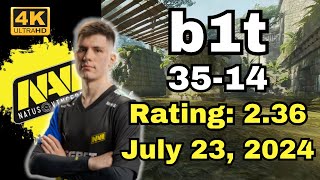 【4K】b1t w/girlfriend (35-14) (Ancient) | FACEIT Ranked EU | July 23, 2024 #cs2 #pov