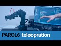 PAROL6 robot arm teleoperation