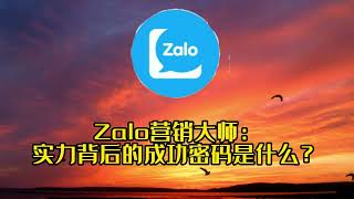 #zalo #zalo营销软件 Zalo营销大师：实力背后的成功密码是什么？