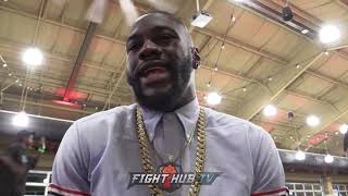 DEONTAY WILDER "JOSHUA SAID HE WANTED 50 MILL! WE DID THAT & HE DIDNT SIGN! SHOWS YOU HIS CHARACTER"