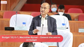 Budget ’22 | D-7 | Macmillan Byrsat – General discussion on budget