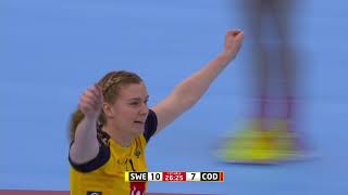 Sweden vs DR Congo | Group phase highlights | 24th IHF Women's World Championship, Japan 2019