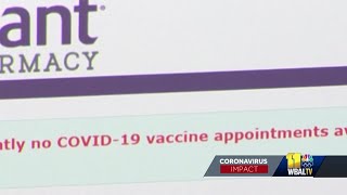 COVID-19 vaccine appointments at retail pharmacies largely unavailable