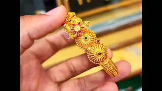 ಬರಿ 10ಗ್ರಾಂ😱 ಇಂದ ಗೋಲ್ಡ್ 🪙 ಸಿಂಗಲ್ ಬಳೆ/ಕಡ ಡಿಸೈನ್ / New design of gold kada/ bangle design#today#gold