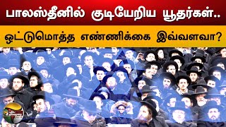 பாலஸ்தீனில் குடியேறிய யூதர்கள்..  ஒட்டுமொத்த எண்ணிக்கை இவ்வளவா? | Jews | Palestine | Israel | PTD