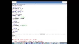 Python Input Output and Variables Part 2