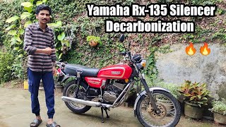 YAMAHA RX-135 SILENCER 💨DECARBONISATION|വണ്ടിയുടെ Silencer ക്ലീൻ & അടിപൊളിയാക്കി 😵🔥 in Low Budget 💯