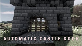 Automatic Castle Door in Minecraft | Crafting Ops