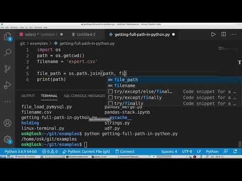 Getting Full Directory Path in Python