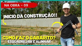 COMO FAZER O GABARITO E ESQUADREJAR SUA OBRA!! (3 formas bem simples)