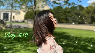 Vlog #15 (回石溪囉跟最後一次上健身房\u0026吃冰吹風\u0026迷妹城堡記/Back to SBU + last time in Rec, Port Jeff ice cream, and castle)