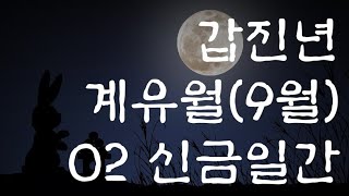 갑진년 계유월(9월) 운세 ② 신금일간