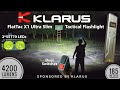 Klarus FlatTac X1 - Ultra Slim Tactical Flashlight Review & Beamshots Comparison with Nitecore EDC27