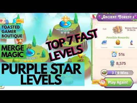 Top 7 Fast Merge Magic Purple Star Levels