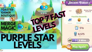 Top 7 Fast Merge Magic Purple Star Levels ☆☆☆