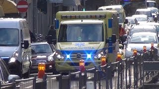 Ambulance 263 et SMUR 12 Genève // Ambulance 263 and EMS car Geneva