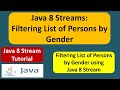 Java 8 Streams: Filtering List of Persons by Gender | Streams in Java 8