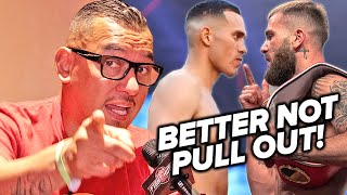 JOSE BENAVIDEZ ANGRLY THREATENS CALEB PLANT "YOU BETTER NOT PULL OUT OF THE FIGHT!"