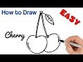 How to Draw Cherries Easy Drawings