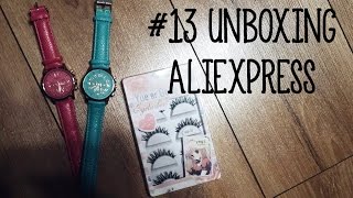 #13 UNBOXING ALIEXPRESS - Rzęsy za 2zł + zegarki za 3zł