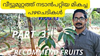 വീട്ടുമുറ്റത്തു നടാൻപറ്റിയ മികച്ച ഫ്രുട്ട്‌സ് ഇനങ്ങൾ ഏത് ഒക്കെ?/Recommend fruits/Part 3/kennas vlog