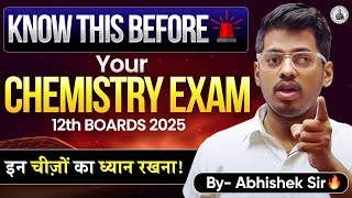 🛑 Know this Before Chemistry Exam 20th Feb 2025 !!!! 🛑 By Abhishek Sir Chemistry ASC