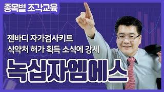 [녹십자엠에스 특별교육] 젠바디 자가검사키트 \u0026 식약처 허가 획득 소식에 강세