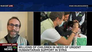 Millions of children in need of urgent humanitarian support in Syria