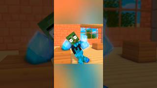 Monster School The Ice Zombie Miss his Friend Minecraft Animation #shorts #youtubeshorts #minecraft