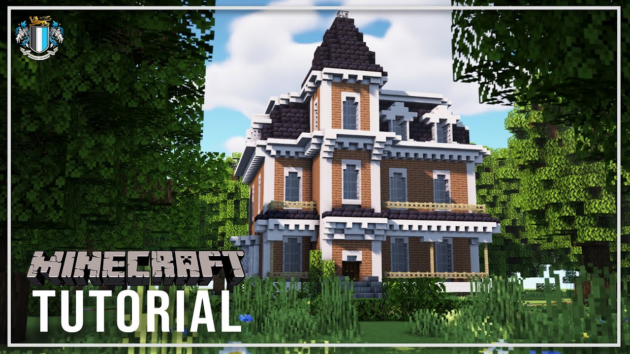 Minecraft 1.16 Second Empire House Tutorial - Part 1 - YouTube