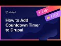 How to Embed Countdown Timer Module on Drupal