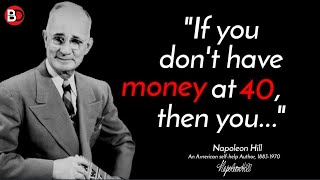 Napoleon Hill's Quotes which are better Known in Youth to Not to Regret in Old Age