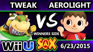 S@X 103 - Tweak (Bowser Jr.) vs Aerolight (Villager) - Smash Wii U - Smash 4