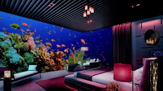 underwater room,  underwater sounds, cozy underwater room ambience, underwater asmr, cozy ambience.